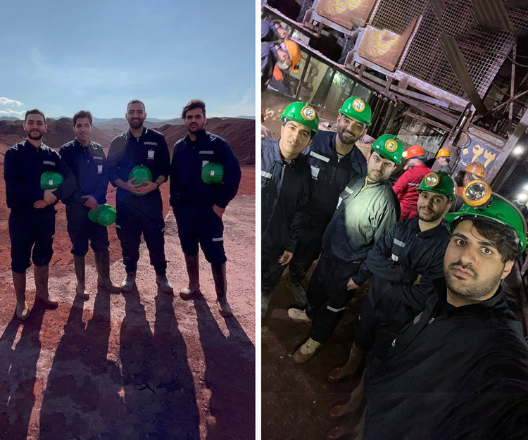 بازدید انجمن علمی دانشجویی حفاری مکانیزه از معدن ونارچ 